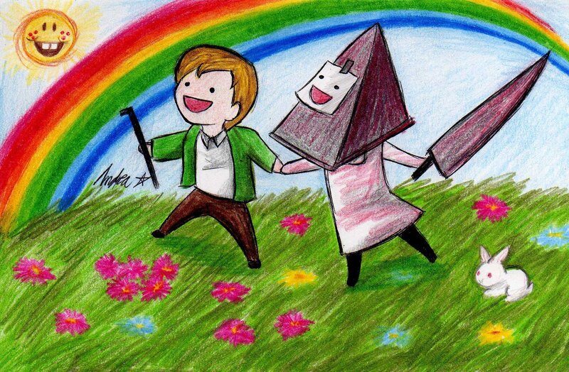 Boy and Pyramid Man