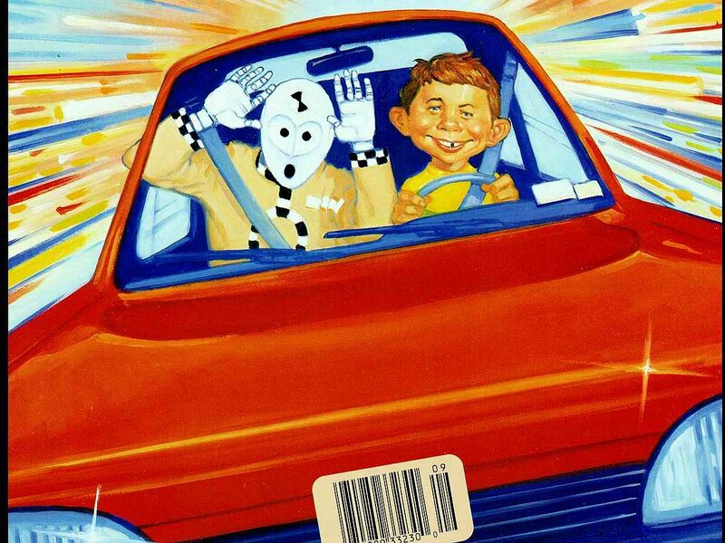 Boy and Robot in Car