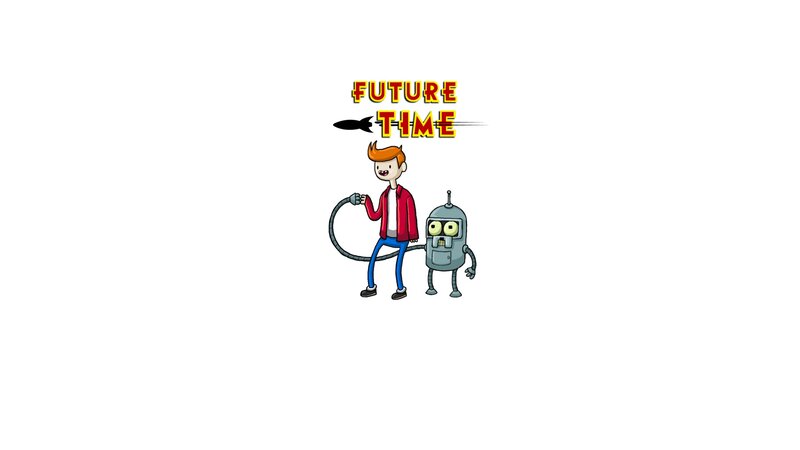 Boy and Robot — White