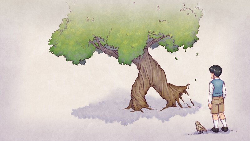 Boy and Tree
