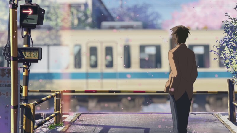 Boy at Train Crossing