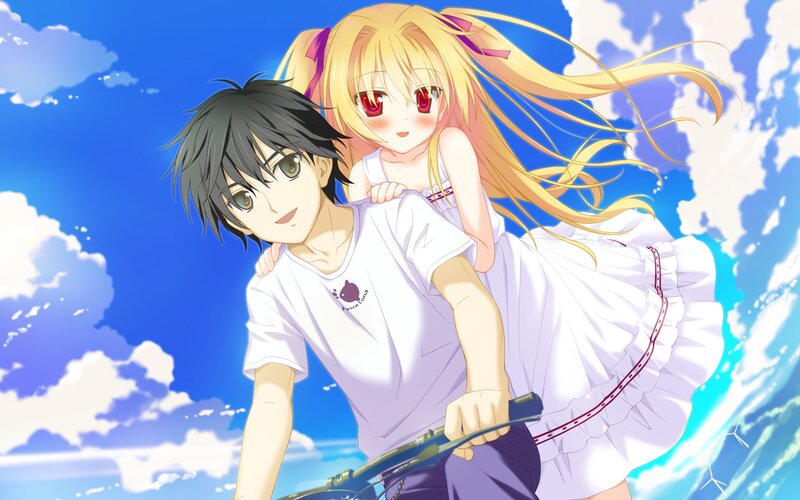 Boy Carrying Girl on Bike