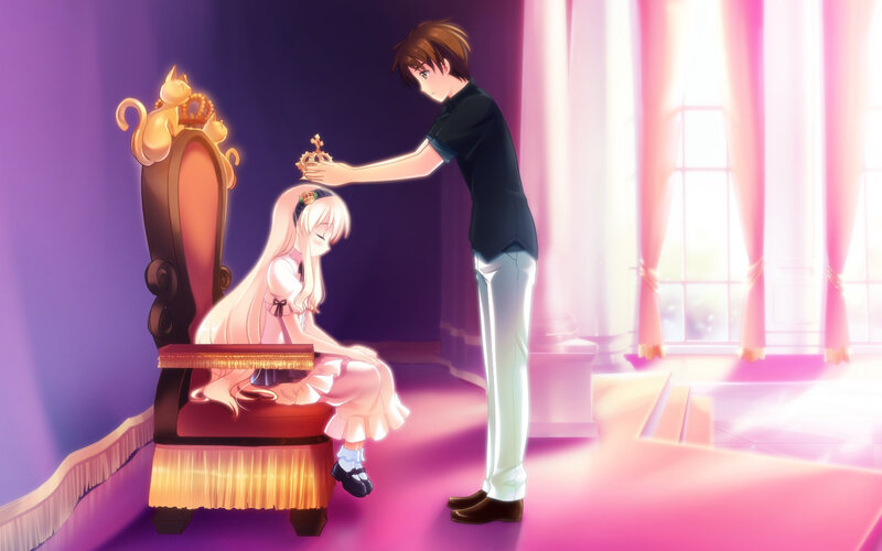 Boy Crowning Girl