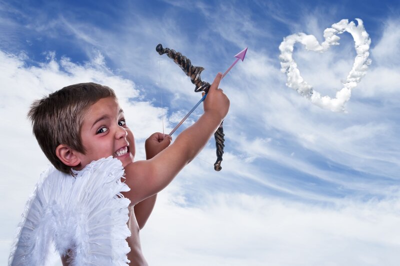 Boy Dressed as Cupid