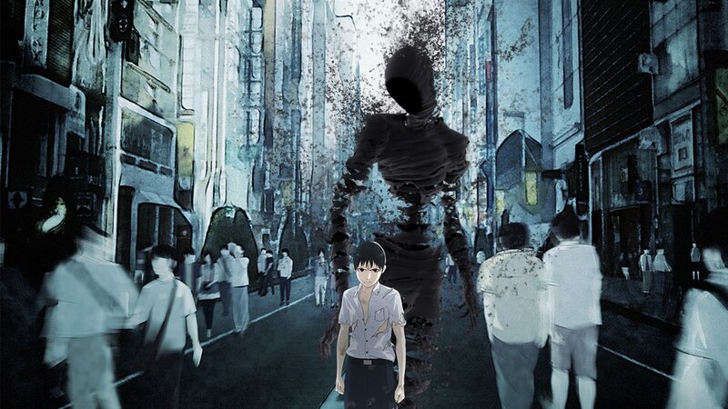 Boy Facing Monster — Blue