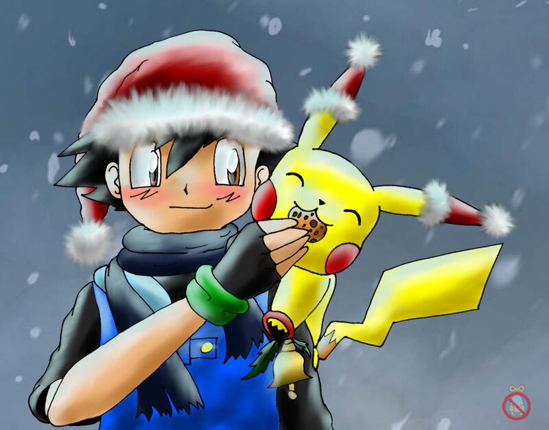 Boy Feeding Pikachu