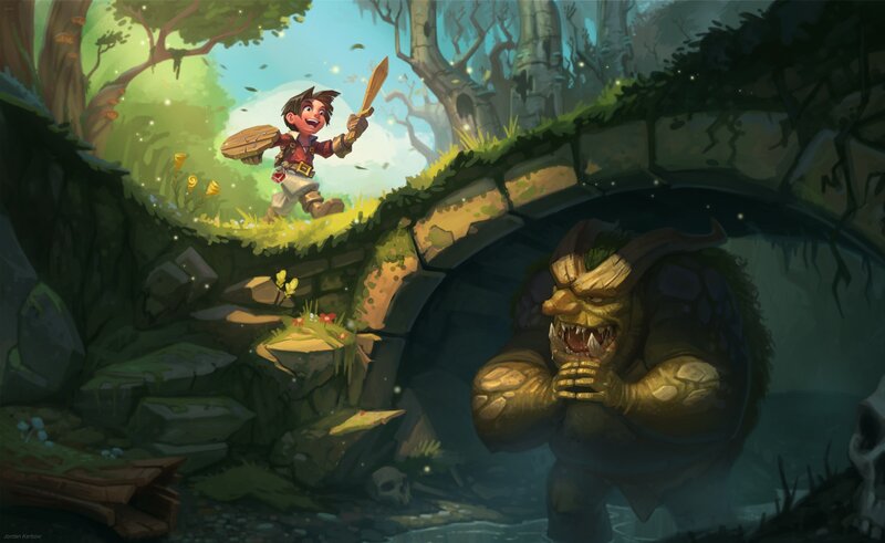 Boy Fighting Troll