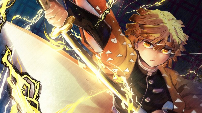 Boy Holding a Sword — Yellow