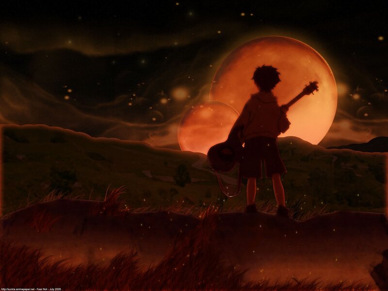 Boy Holding Guitar