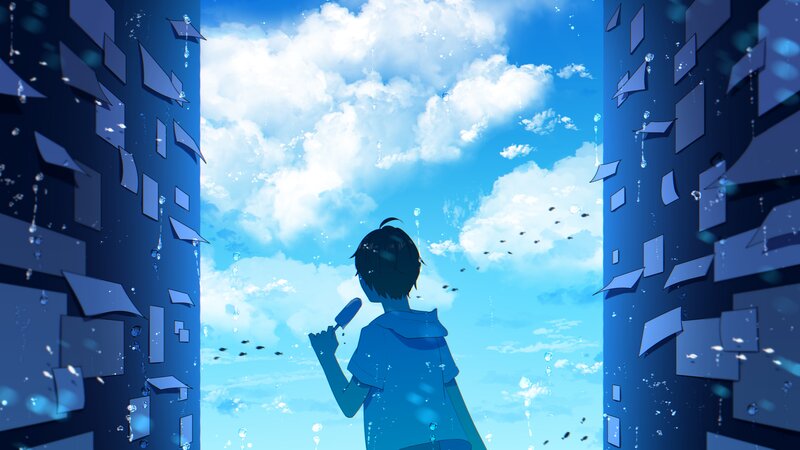 Boy Holding Ice Cream