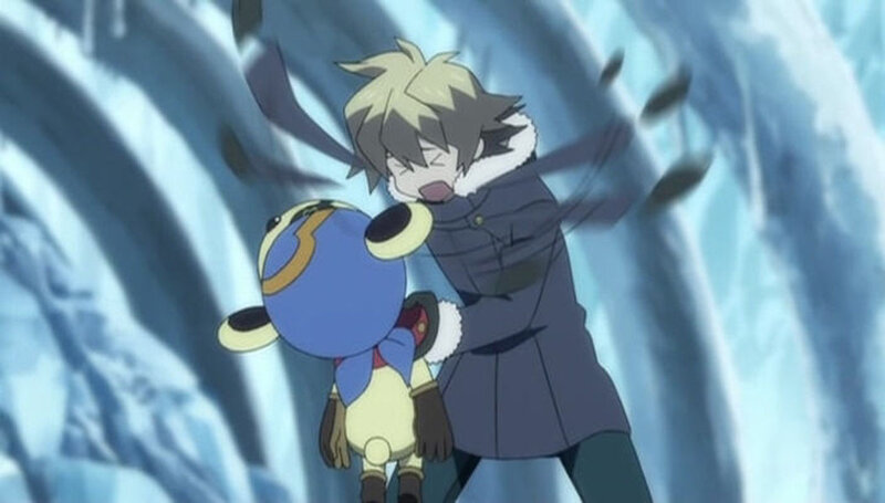 Boy Hugging Creature