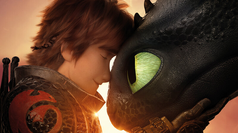 Boy Hugging Dragon — Black