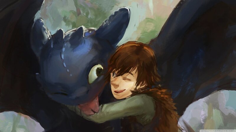 Boy Hugging Dragon
