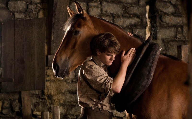 Boy Hugging Horse
