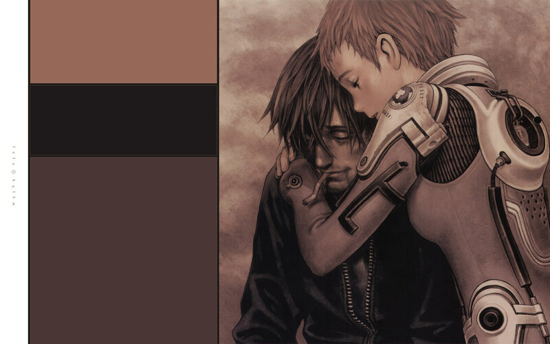 Boy Hugging Man