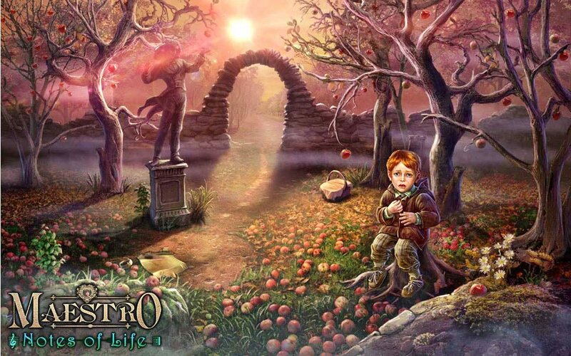 Boy in Apple Orchard