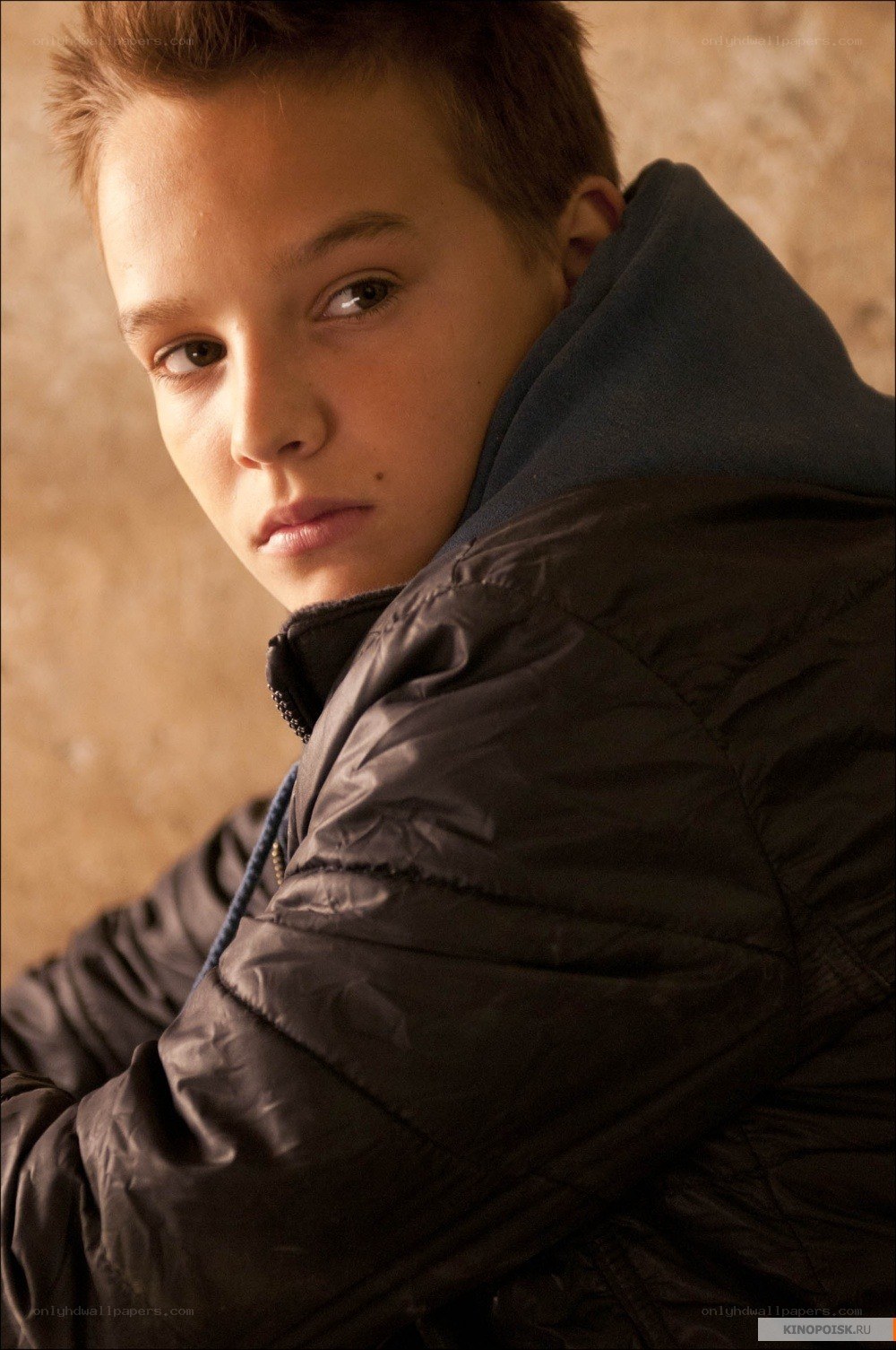 boy in black jacket