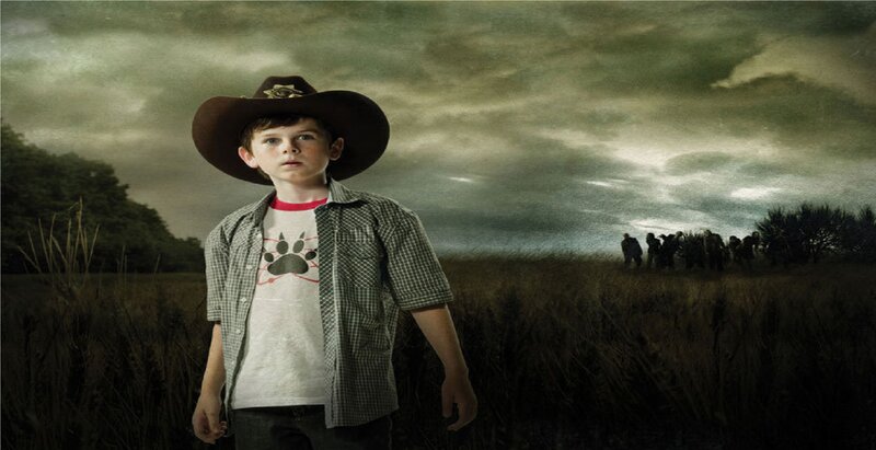 Boy in Cowboy Hat — Green