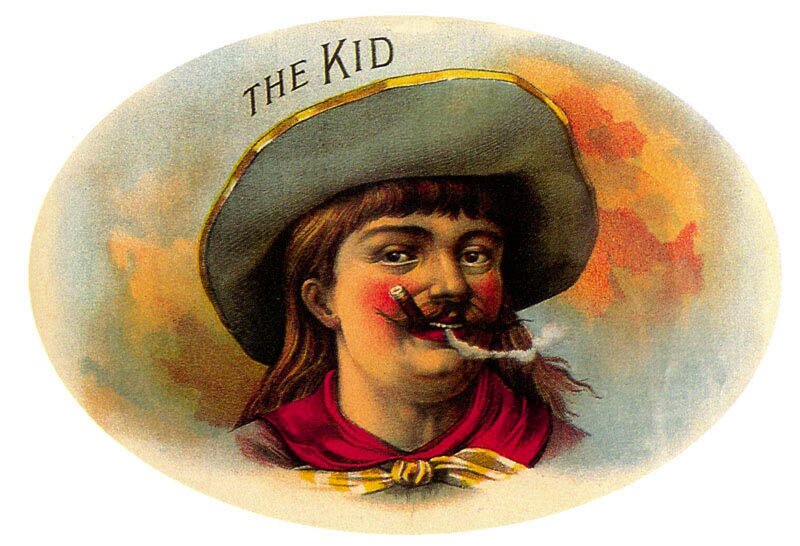 Boy in Cowboy Hat — Red