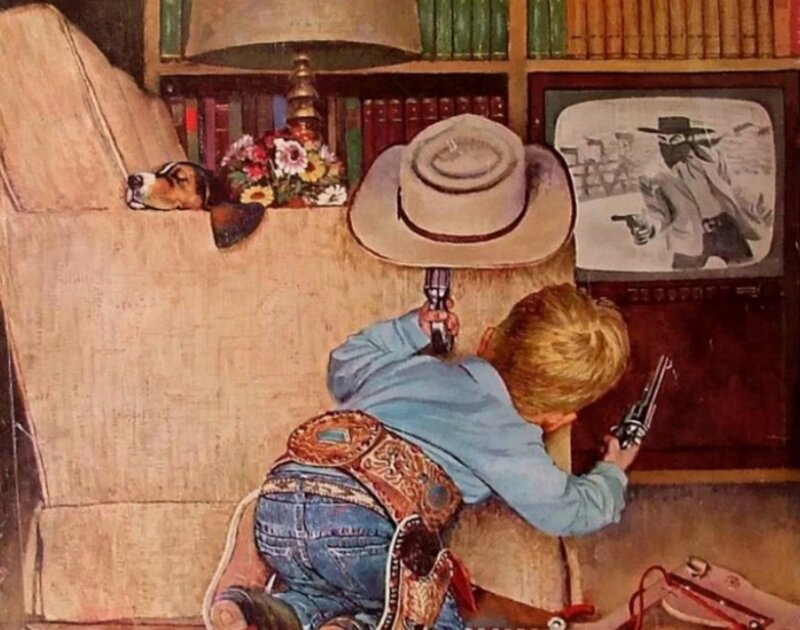 Boy in Cowboy Outfit