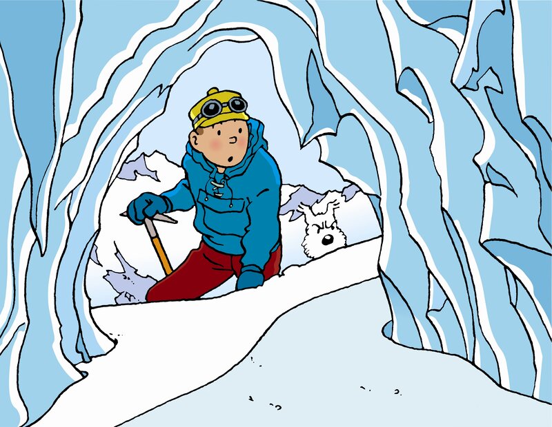 Boy in Ice Cave