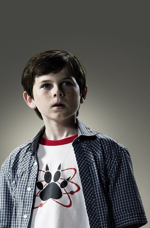 boy in plaid shirt