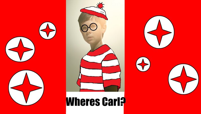 Boy in Striped Shirt — Red