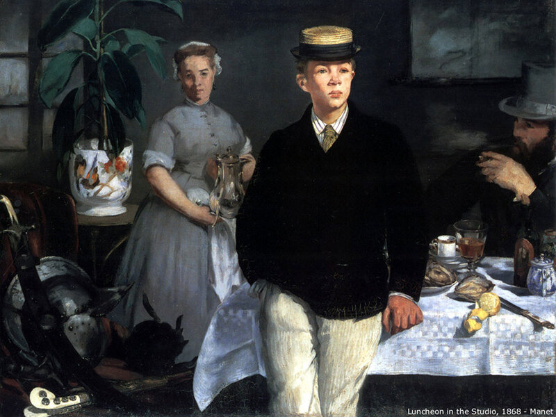 Boy in Studio Painting