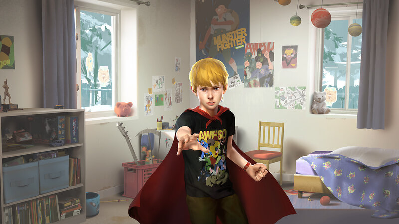 Boy in Superhero Costume