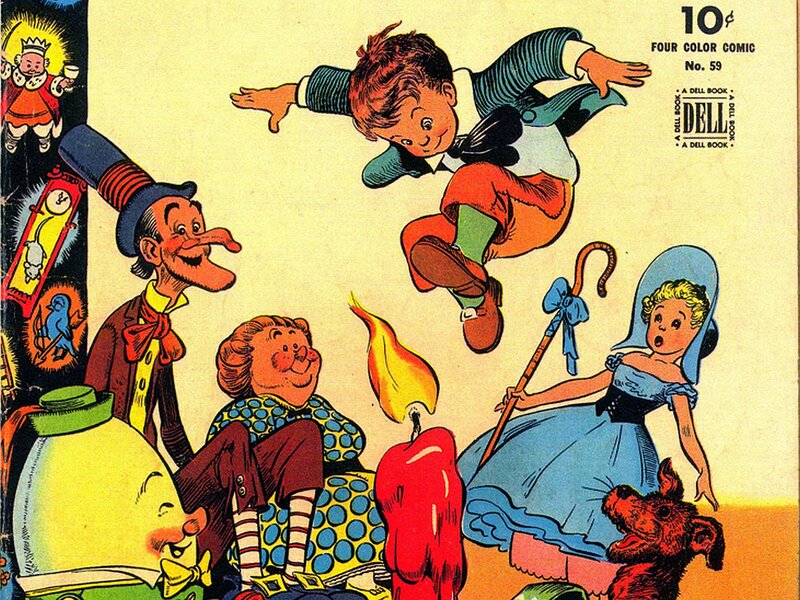 Boy Jumping in Comic