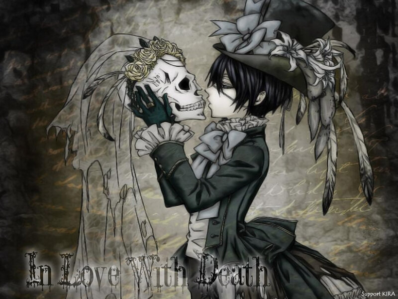 Boy Kissing Skull