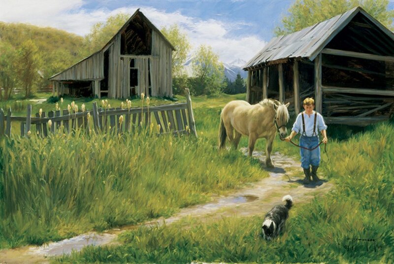 Boy Leading Horse