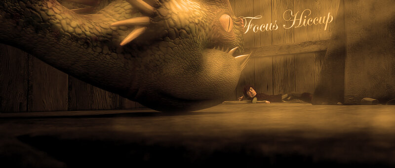 Boy Lying Next to Dragon
