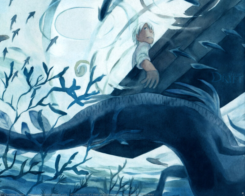 Boy on a giant fish