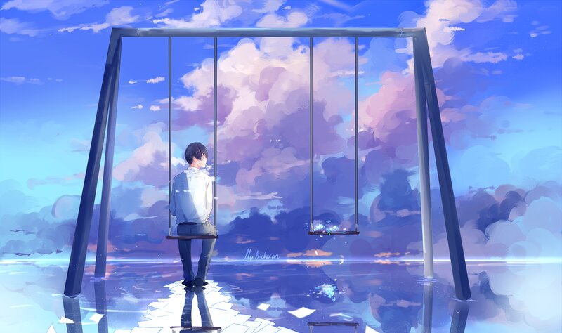 Boy on a Swing