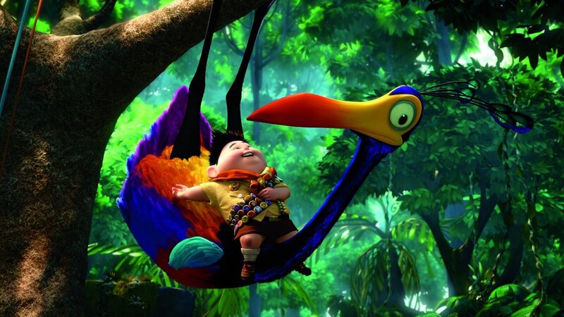 Boy on Bird Swing
