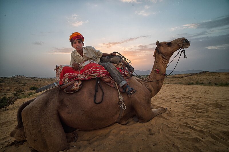 Boy on Camel