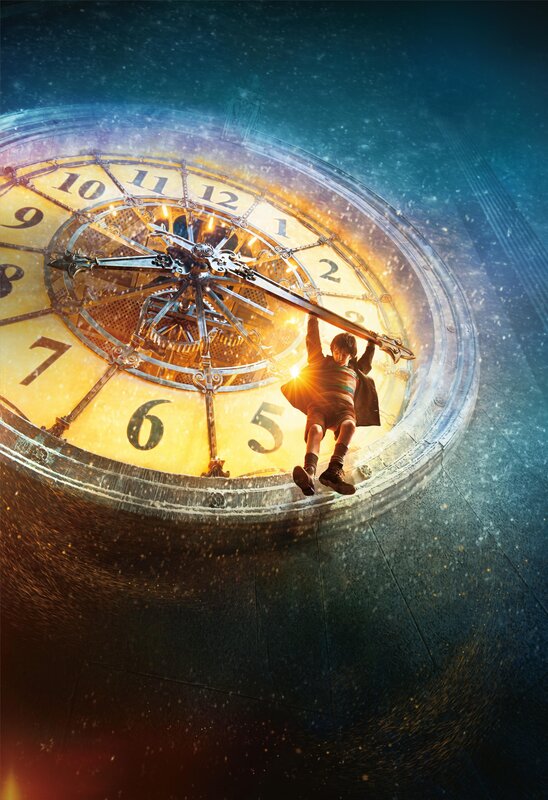 Boy on Clock Hand — Yellow