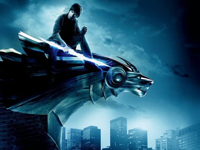 boy on mechanical dragon