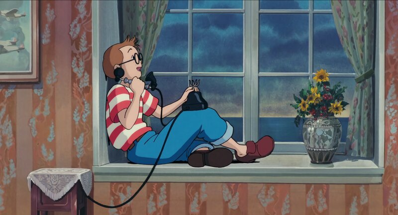 Boy on Phone by Window