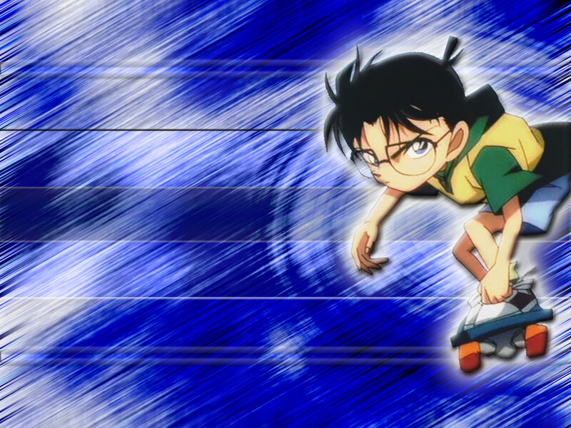 Boy on Skateboard — Blue, Dynamic