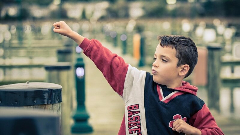 boy playing basketball