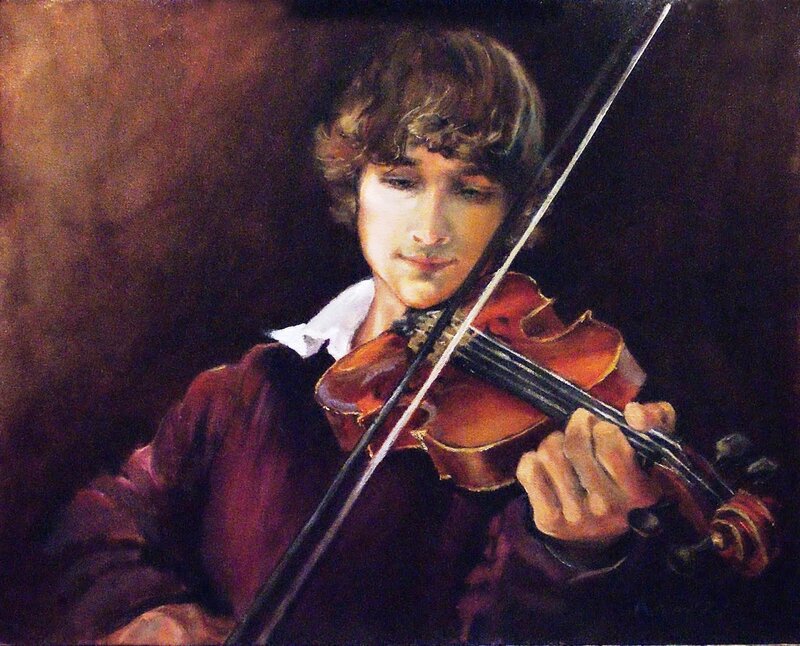 Boy Playing Violin