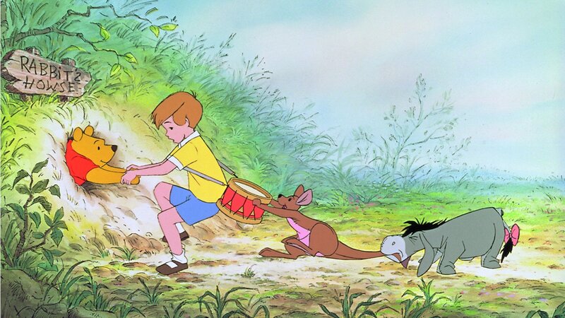 Boy Pulling Bear from Hole