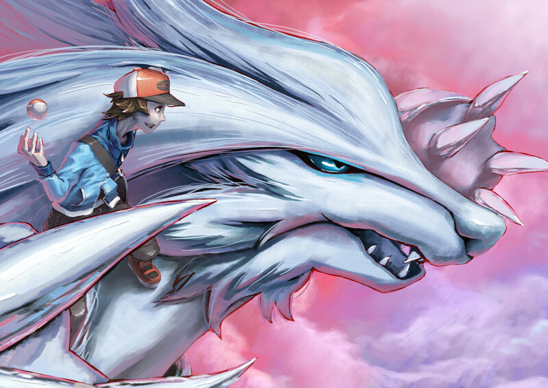 Boy Riding a Dragon — Pink
