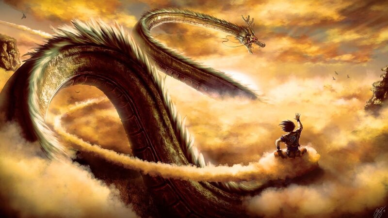 Boy Riding a Dragon — Yellow