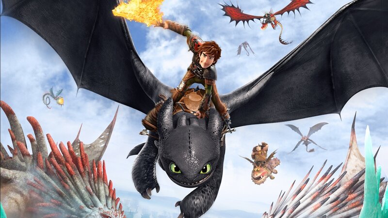 Boy Riding Black Dragon — Adventurous, Afternoon
