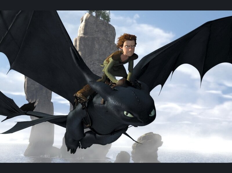 Boy Riding Black Dragon — Adventurous