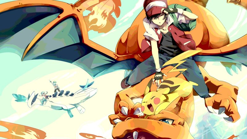 Boy Riding Dragon — Orange, Dynamic, Anime