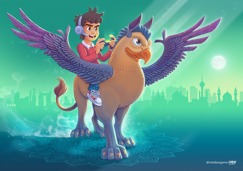 Boy Riding Griffin